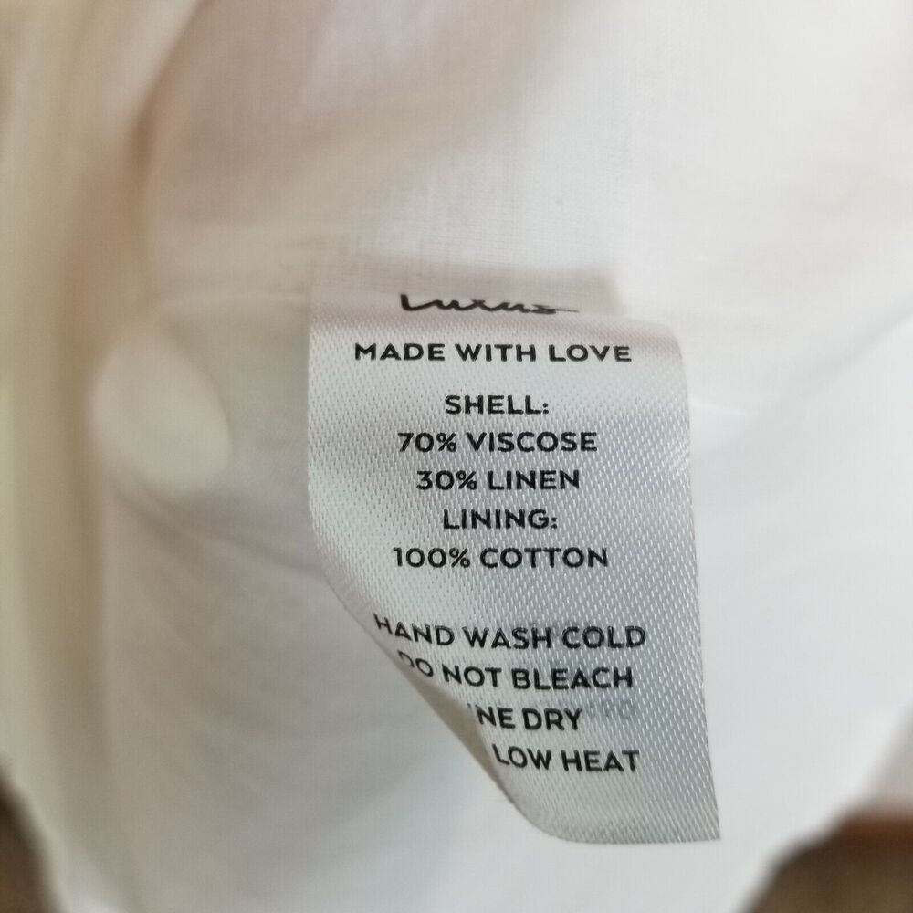 Lulu's Women Stun All Summer White Linen Cutout Tie-Front Midi Dress Size XL‎ - Picture 10 of 10